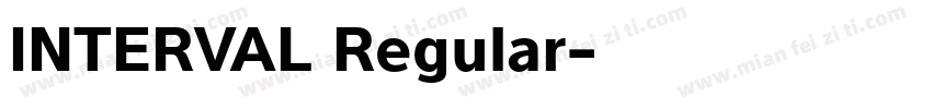 INTERVAL Regular字体转换